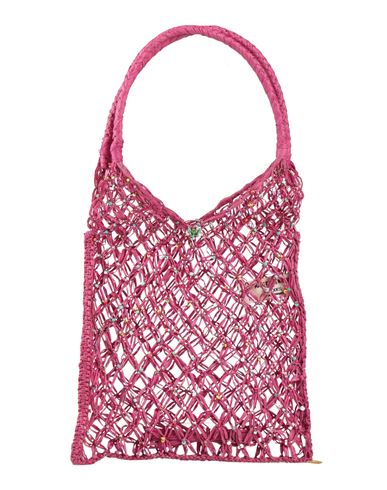 Made For A Woman Woman Shoulder Bag Fuchsia Size - Textile Fibers In Pink