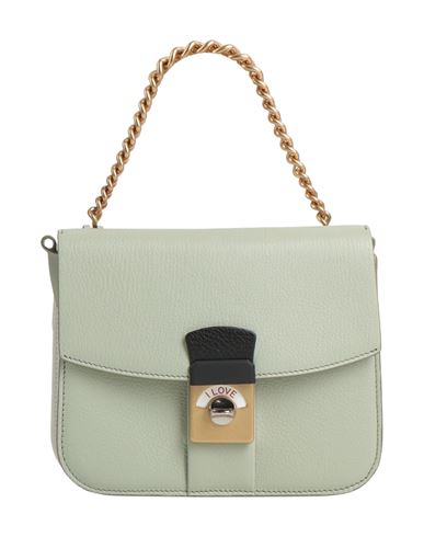 Maison Margiela Woman Handbag Sage Green Size - Leather, Textile Fibers