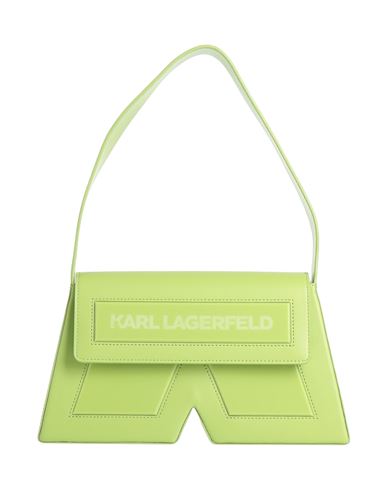 Karl Lagerfeld Woman Handbag Light Green Size - Cow Leather