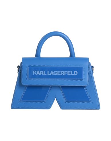 Karl Lagerfeld Woman Handbag Blue Size - Cow Leather