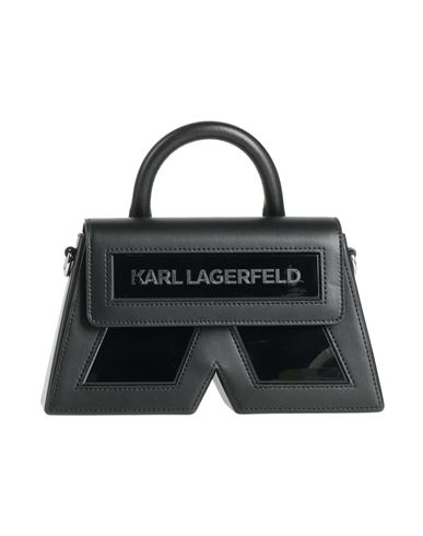 Shop Karl Lagerfeld Woman Handbag Black Size - Cow Leather