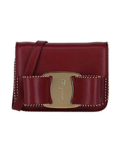 Shop Ferragamo Mini Vara Bow Crossbody Bag Woman Cross-body Bag Red Size - Calfskin