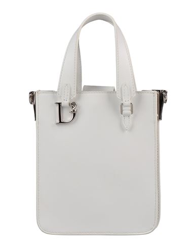 Dsquared2 Woman Handbag White Size - Calfskin In Neutral