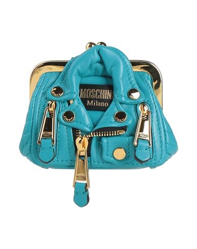 Moschino Woman Handbag Turquoise Size - Textile Fibers In Blue