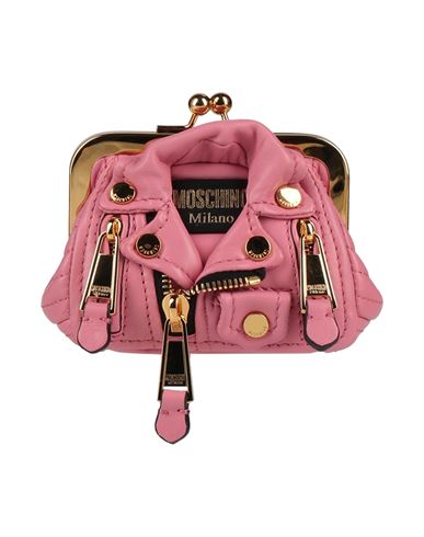 Moschino Woman Handbag Pink Size - Textile Fibers In Burgundy