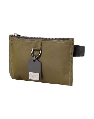 Shop Dolce & Gabbana Woman Belt Bag Military Green Size - Polyamide, Calfskin