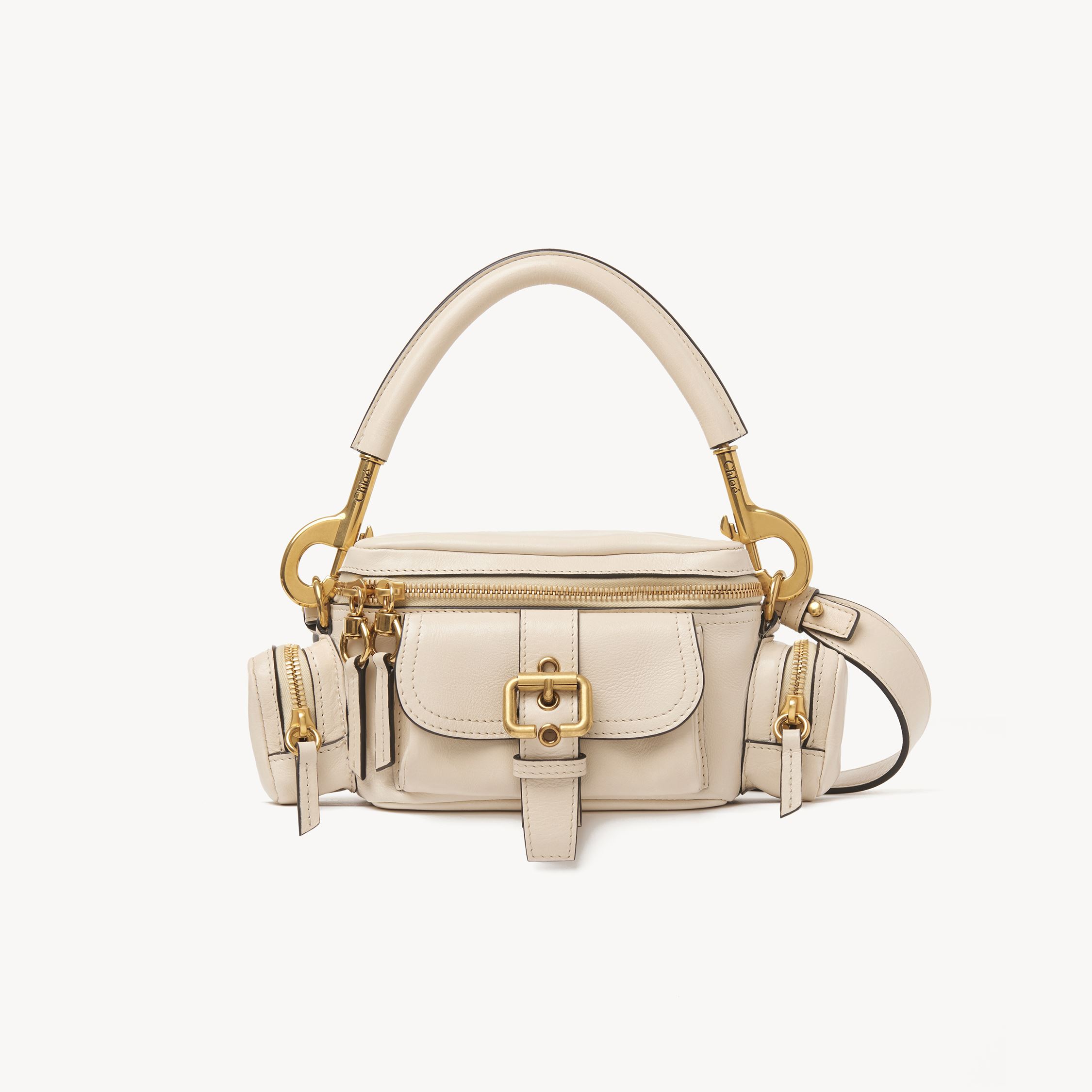 Shop Chloé Petit Sac Camera Bag En Cuir Souple Femme Beige Taille Onesize 100% Bubalus Bubalis, Farmed, Coo Ita