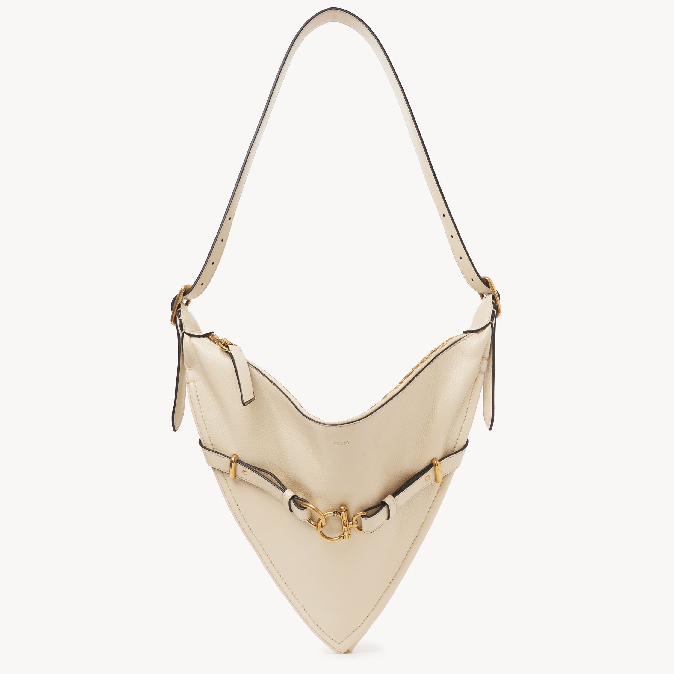 CHLOÉ CAPE BAG IN GRAINED LEATHER BEIGE SIZE ONESIZE 100% BOVINE LEATHER 