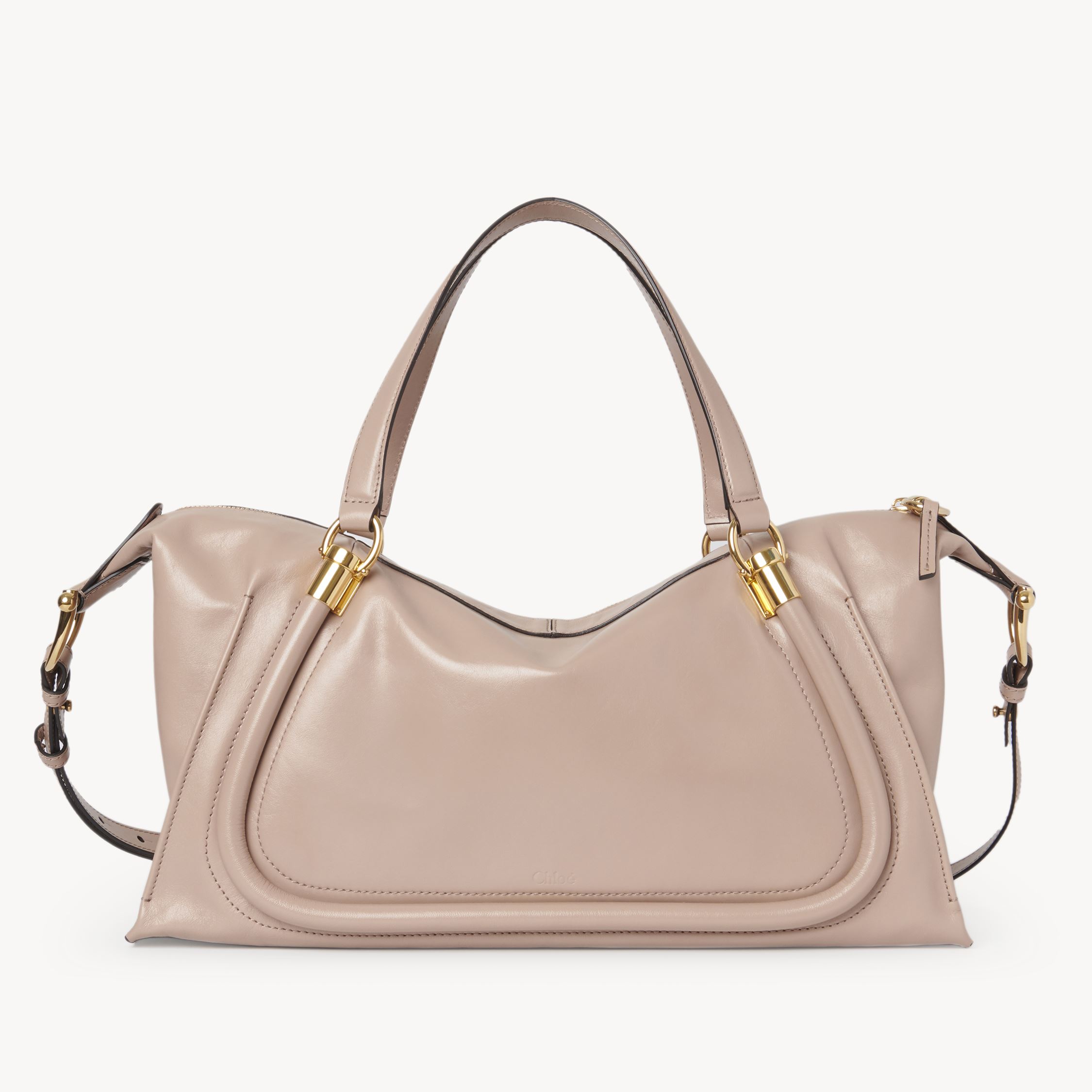 Shop Chloé Sac Paraty 24 En Cuir Souple Femme Beige Taille Onesize 100% Cuir De Veau