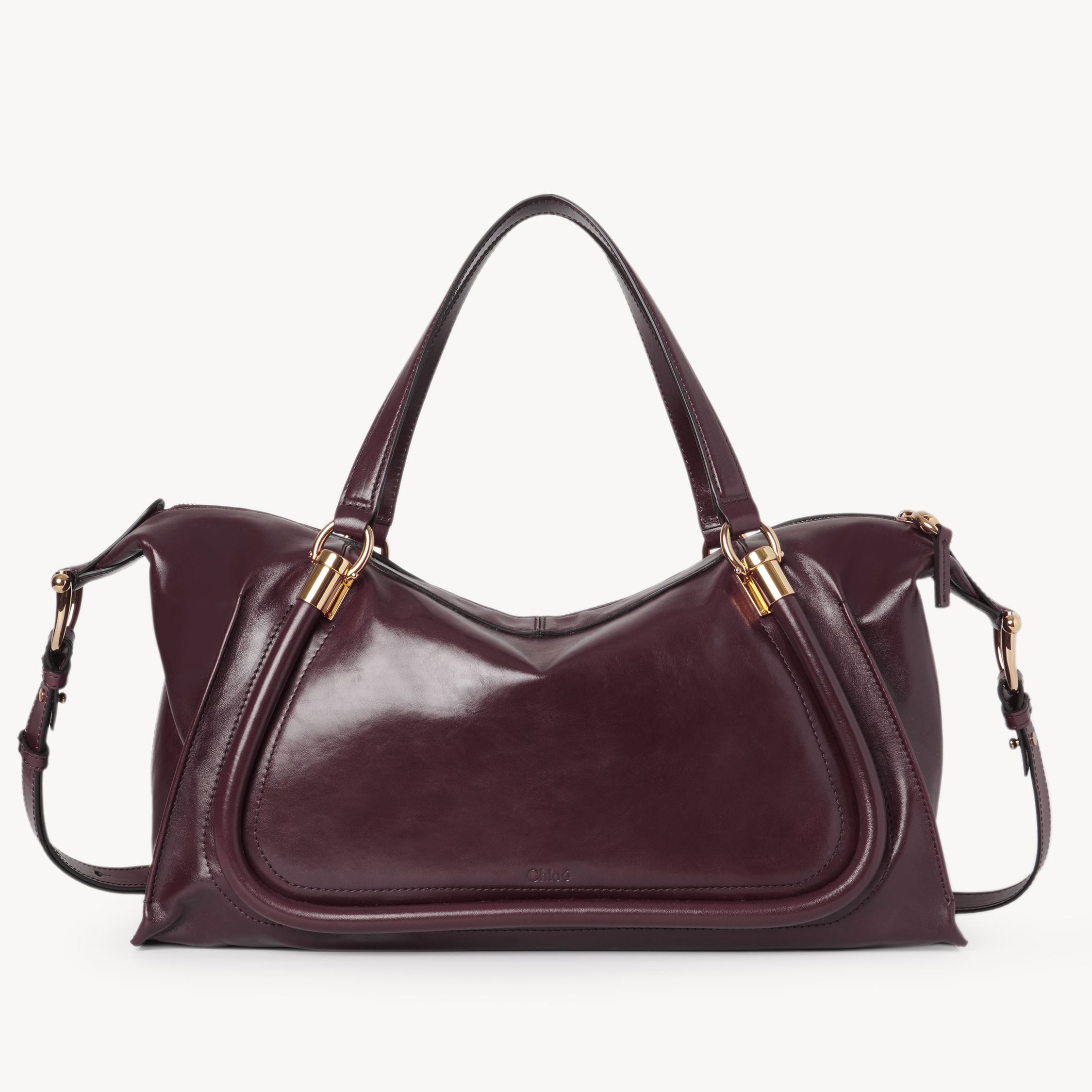 Shop Chloé Sac Paraty 24 En Cuir Souple Femme Violet Taille Onesize 100% Cuir De Veau In Purple