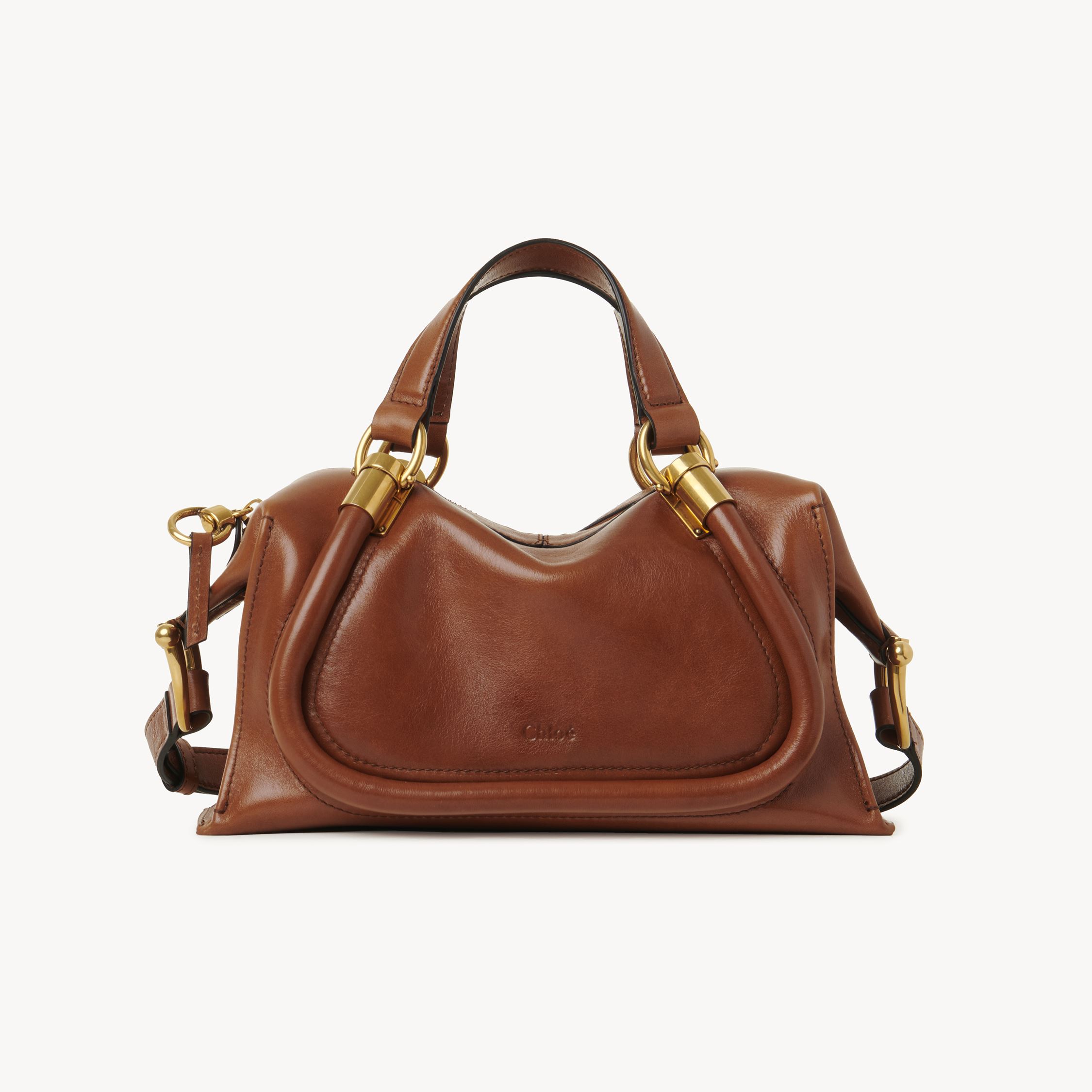 Shop Chloé Petit Sac Paraty 24 En Cuir Souple Femme Brun Taille Onesize 100% Cuir De Veau In Brown