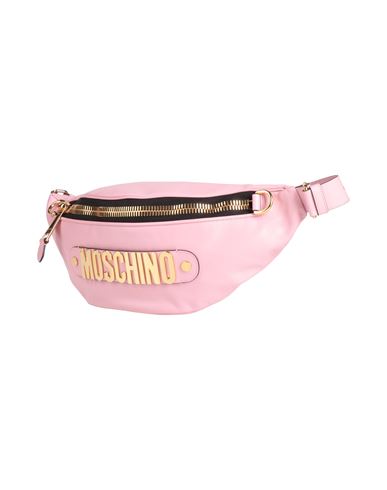 Moschino Man Belt Bag Pink Size - Leather In Burgundy