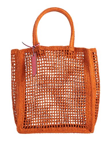 Manebi Manebí Woman Handbag Orange Size - Natural Raffia In Brown