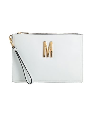 Moschino Woman Handbag White Size - Leather In Gold