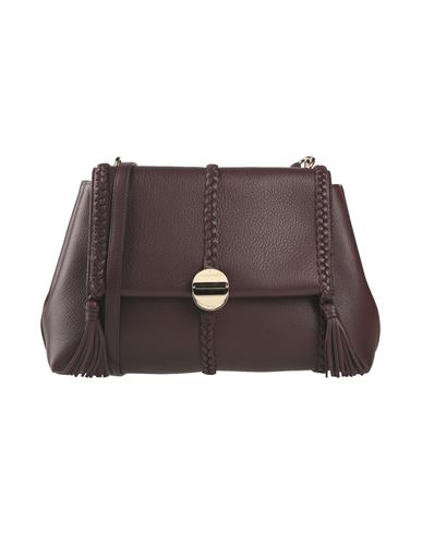 Shop Chloé Woman Handbag Dark Brown Size - Leather