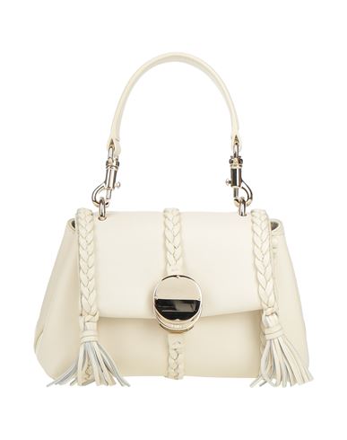 Chloé Woman Handbag Cream Size - Lambskin, Calfskin In White