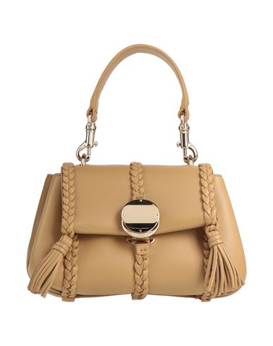 Shop Chloé Woman Handbag Sand Size - Lambskin, Calfskin In Beige