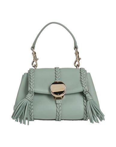 Shop Chloé Woman Handbag Sage Green Size - Lambskin, Calfskin