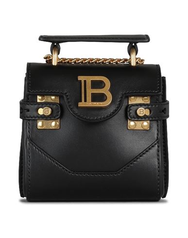 Balmain Woman Handbag Black Size - Calfskin