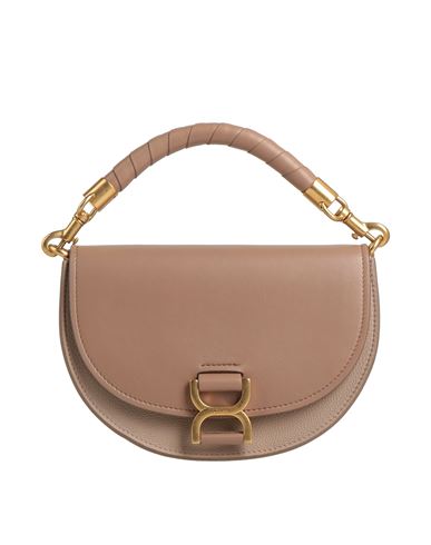 Shop Chloé Woman Handbag Light Brown Size - Lambskin, Calfskin In Beige