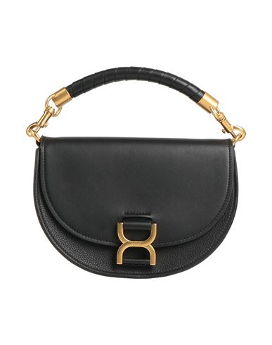 Shop Chloé Woman Handbag Black Size - Lambskin, Calfskin