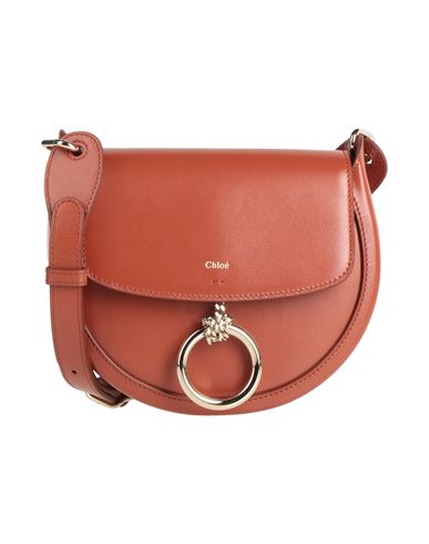 Shop Chloé Woman Cross-body Bag Rust Size - Calfskin In Red