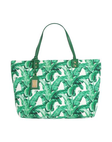 Dolce & Gabbana Woman Handbag Green Size - Cotton, Calfskin