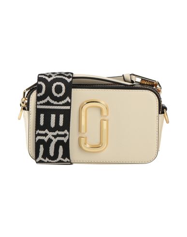 Marc Jacobs Woman Cross-body Bag Cream Size - Cow Leather, Polyurethane Coated In White