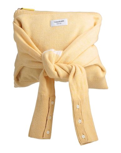 Thom Browne Man Handbag Yellow Size - Merino Wool