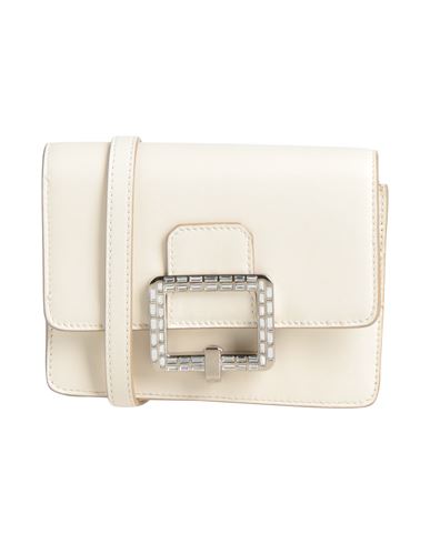 Shop Bally Woman Cross-body Bag Cream Size - Leather In White