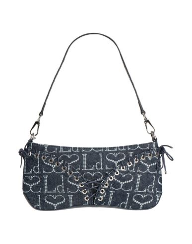 Shop Ludovic De Saint Sernin Woman Handbag Blue Size - Textile Fibers, Leather