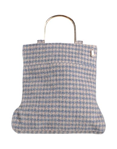 Shop La Milanesa Woman Handbag Pastel Blue Size - Textile Fibers