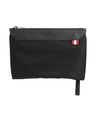 Shop Bally Man Handbag Black Size - Leather, Textile Fibers