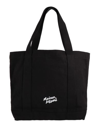 Shop Maison Kitsuné Woman Handbag Black Size - Cotton