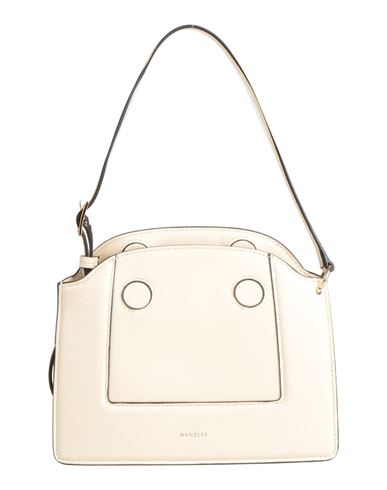 Shop Wandler Woman Handbag Ivory Size - Leather In White