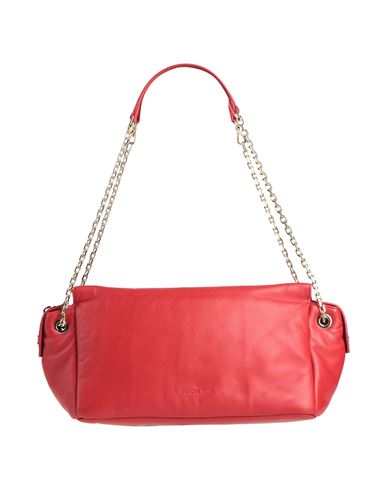 Shop Patrizia Pepe Woman Shoulder Bag Red Size - Textile Fibers