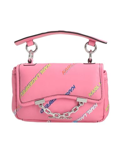 Shop Karl Lagerfeld Woman Handbag Pink Size - Textile Fibers
