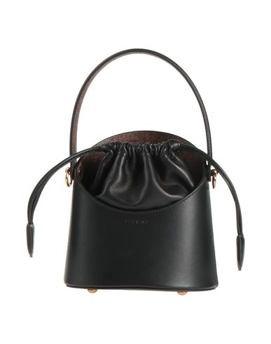 Shop Etro Woman Handbag Black Size - Cotton, Polyester, Polyurethane Coated, Calfskin