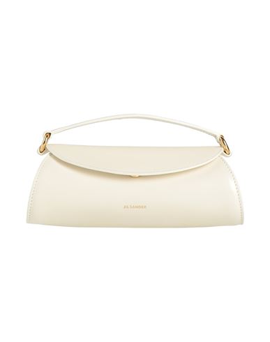 Jil Sander Woman Handbag Ivory Size - Cow Leather In White