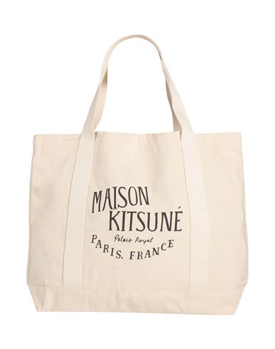 Maison Kitsuné Woman Handbag Beige Size - Cotton In Beige