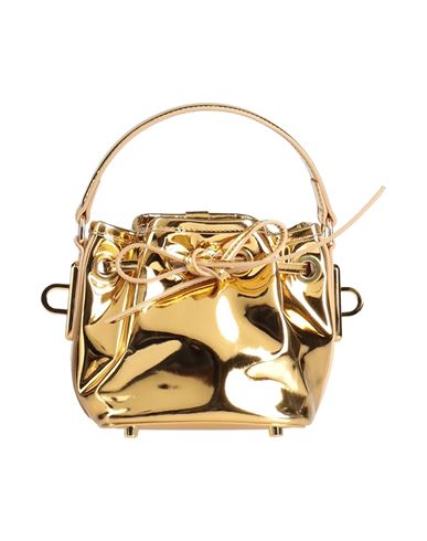 Shop Alexandre Vauthier Woman Handbag Gold Size - Leather