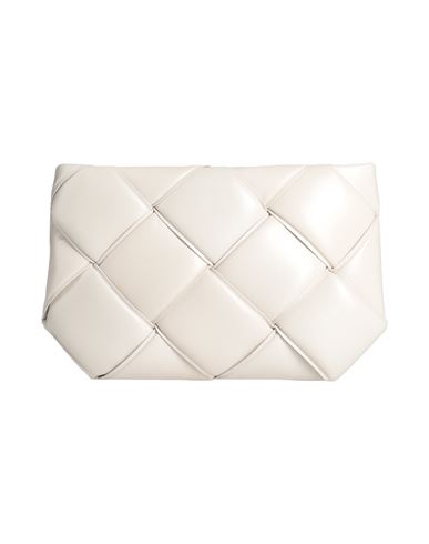 Shop Bottega Veneta Woman Handbag Ivory Size - Leather In White