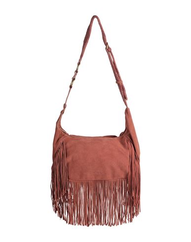 Shop Max & Co . Suedehug Woman Cross-body Bag Rust Size - Cow Leather In Red