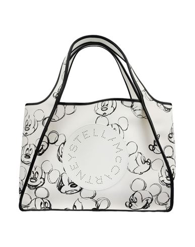 Stella Mccartney X Fantasia Disney Mickey Mouse Cotton Logo Tote Bag Woman Handbag  In Burgundy