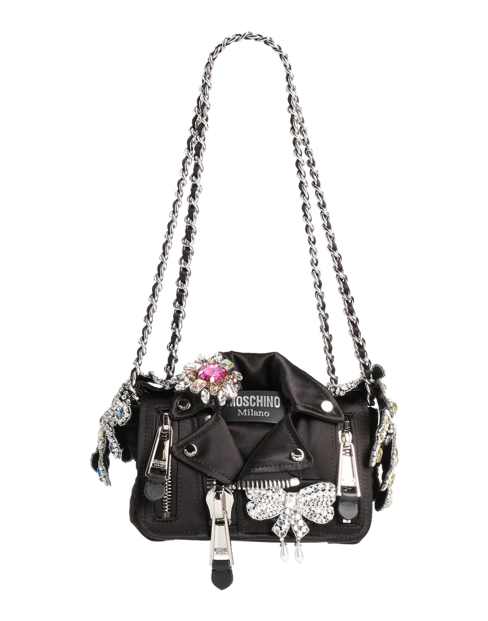 ヴィンテージ MOSCHINO レザーショルダー2wayバック 黒