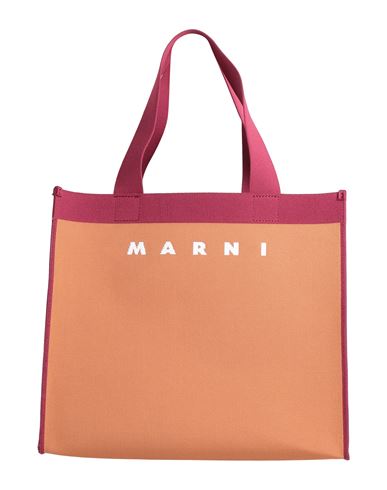Marni Woman Handbag Tan Size - Polyester, Cotton, Polyurethane In Brown