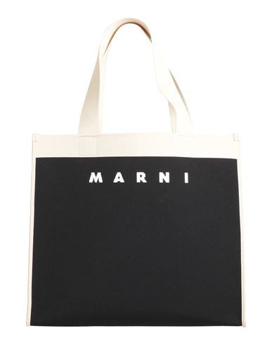 Shop Marni Woman Handbag Black Size - Polyester, Cotton, Polyurethane