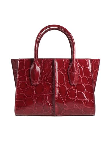 Tod's Woman Handbag Burgundy Size - Leather In Red