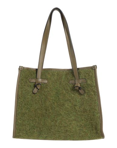 Gianni Chiarini Marcella Club Woman Handbag Military Green Size - Textile Fibers, Leather