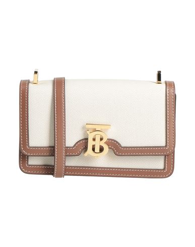 Burberry Tb Small Canvas Bag In White